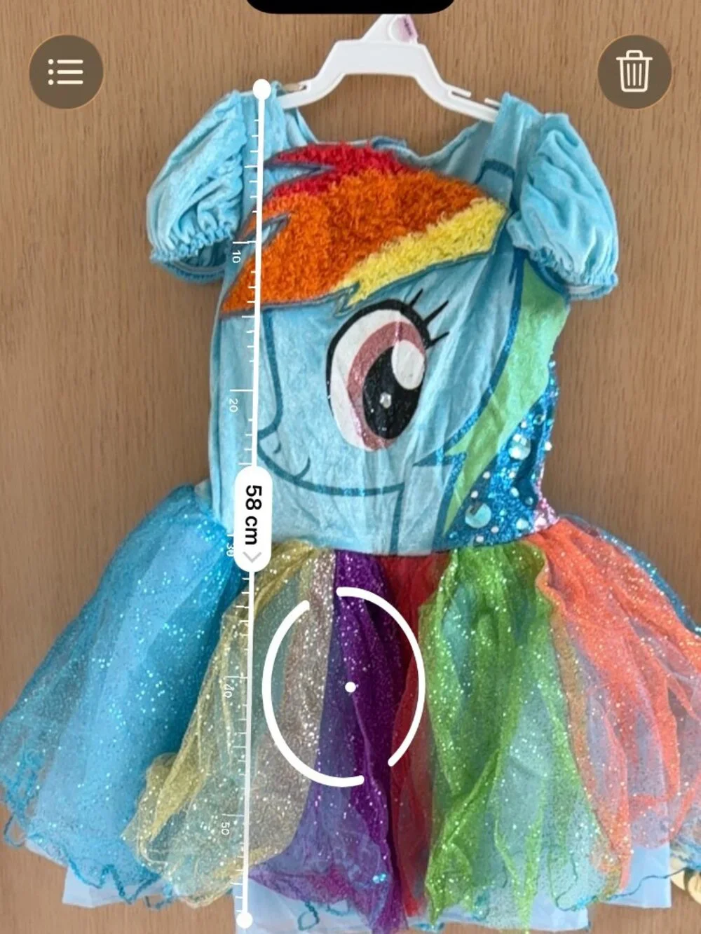 My Little Pony Rainbow Dash Costume Dress Girls 4-6